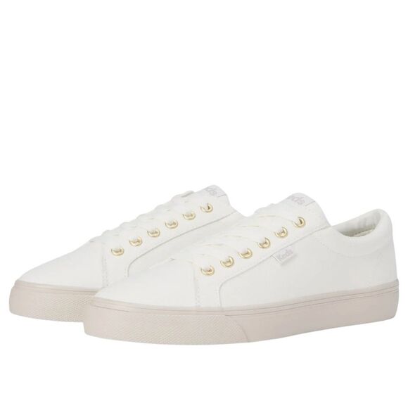 Keds Women’s Jump Kick Sneaker, Snow White Canvas, size 10, NWOT - Picture 1 of 9